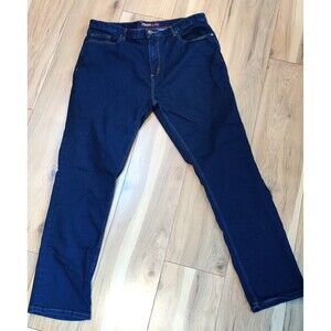 Johnston & Murphy Mens Stretch Jeans Size 40 X 32L 5 Pocket Dark Wash Blue Pants